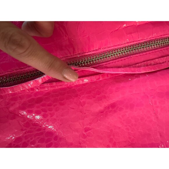 retrofete Kimora Leather Embossed Mini Dress Paradise Pink Womens Size Small - Picture 11 of 12